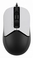 Мышь проводная A4TECH Fstyler FM12S Panda (1200dpi) silent USB (3but), белый/черный (1/60) (FM12S PANDA)