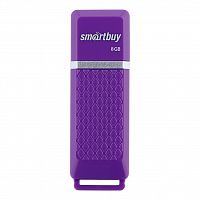 Флеш-накопитель USB  8GB  Smart Buy  Quartz  фиолетовый (SB8GBQZ-V)