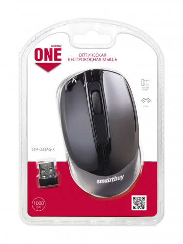 Беспроводная мышь Smartbuy ONE 332 (SBM-332AG-K), черный (1/60) фото 3