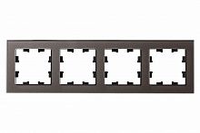 Рамка 4-м ATLASDESIGN Nature стекло мокко Systeme Electric ATN320604 (1)
