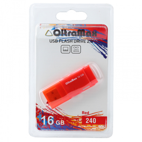 Флеш-накопитель USB 16GB OltraMax 240 красный (OM-16GB-240-Red) фото 4 Флеш-накопитель USB 16GB OltraMax 240 красный (OM-16GB-240-Red) фото 4