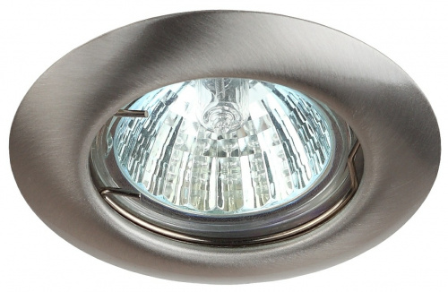 Светильник ЭРА ST3 SN штампованный MR16 12V/220V 50W сатин никель (200/3000) (C0043803) фото 4
