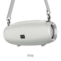 Колонка портативная Borofone BR12 Amplio, Bluetooth, 1200 мАч, 5 Вт, серый (1/30) (6931474735652)