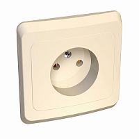 Розетка 1-м С/У ЭТЮД 16А IP20 250В без заземл. без защ. шторок крем. Systeme Electric PC16-001K (1/20/120)