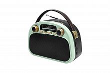 Радиоприемник трёхдиапазонный RITMIX RPR-040 MINT, Bluetooth v.5.3, USB флэш/microSD, MP3, вход USB Type-C, ручка для переноски, мятный(1/18) (80004181)