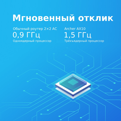 Роутер TP-LINK Archer AX10 AX1500 10/100/1000BASE-TX черный (1/10) (ARCHER AX10) фото 4