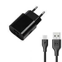 Сетевое ЗУ/Exployd/micro USB/3.4A/2.4А+1А/2хUSB/чёрный/Classic/EX-Z-468