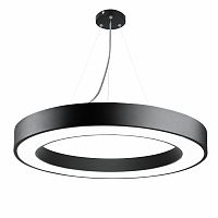 Светильник светодиодный ЭРА Geometria Ring SPO-134-B-40K-056 56Вт 4000К 4200Лм IP40 800*800*80 черный подвесной (Б0050565)