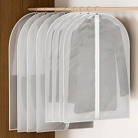 Набор чехлов для одежды DEFENDER HOME Eco GB-SM02 белый,60*100/120 - 8шт, молния (1/20) (28356)