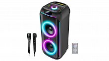 Портативная колонка RITMIX SP-770B, 150Вт, Bluetooth, FM-радио, RGB-подсветка, AUX, USB, microSD (до 32 Гб, MP3), вход: Jack 6.3 мм, Jack 3.5 мм, USB, (80004402)