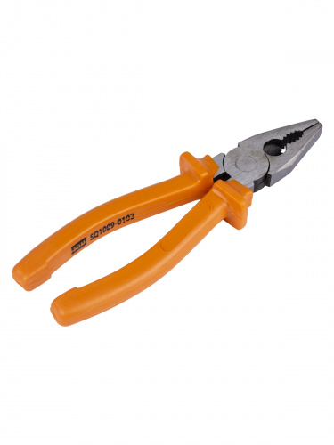 Пассатижи (плоскогубцы), с пластиковыми рукоятками, углеродистая сталь, 180 мм, серия "Гранит" TDM (1/48) (SQ1009-0102) фото 3