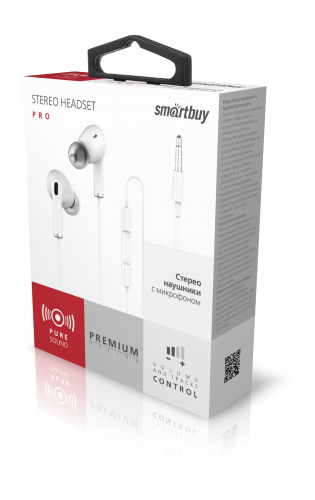 Универсальная гарнитура Smartbuy PRO, белая (SBH-399) (1/45) фото 2