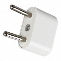 Переходник сетевой SMARTBUY на евро вилку, плоский, белый 10А 250В (1/50) (SBE-10-S07-w)