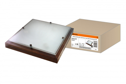 Светильник TDM НПБ 02-3х40-121 УХЛ4 "Киото-2" венге 3х40 Вт IP20 (435х435х75) (1/1) (SQ0303-0408)