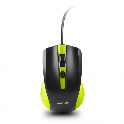 Мышь проводная Smartbuy ONE 352, зеленый/черный (1/100) (SBM-352-GK)