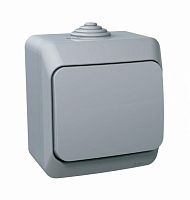 Переключатель проходной 1-кл. О/У ЭТЮД 10А IP44 10AX сер. Systeme Electric BA10-046C (1/14/112)