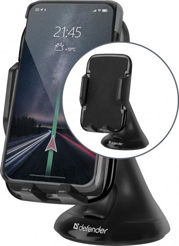 Держатель DEFENDER CH-113, черный, 55-85 мм, на стекло (1/60) (29113) фото 5