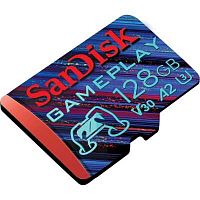 Карта памяти MicroSD  128GB  SanDisk Class 10 GamePlay A2 UHS-I W90 (190 Mb/s) без адаптера (SDSQXAA-128G-GN6XN)