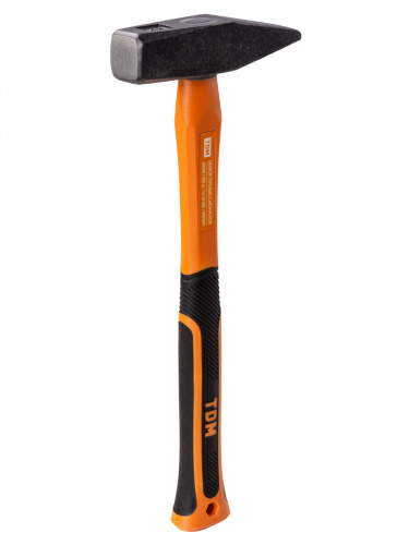 Молоток слесарный, 600 гр, кованый, с усилен. прорезиненной фиберглассовой рукояткой "Алмаз" TDM (1/1/18) (SQ1036-0114) фото 7