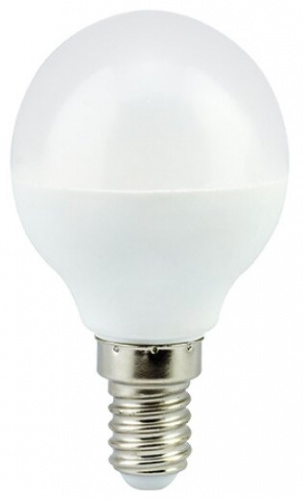 Лампа светодиодная ECOLA globe 8,0W G45 220V E14 6000K шар (композит) 78x45 (10/100) (K4GD80ELC)