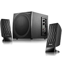 Акустика Microlab G100BT 2.1, мощ: 3 Вт X 2 + 5 Вт, РАЗЪЕМЫ: Bluetooth, USB, SD-карта, FM-радио, чёрный (1/12) (80003162)