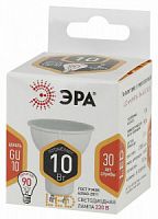 Лампа светодиодная ЭРА STD LED MR16-10W-827-GU10 GU10 10Вт софит теплый белый свет (1/100) (Б0032997)