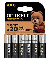 Элемент питания OPTICELL PROFESSIONAL LR6 BL6 (6/72) (5052003)