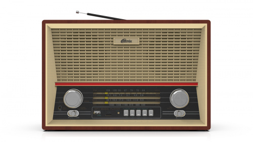 Радиоприёмник RITMIX RPR-102 WOOD, ФМ/КВ1/КВ2/СВ.раз науш.AUX вх,разUSB/microCD,дис.упр,2 динам,MP3,(1/6) (15119881) фото 7