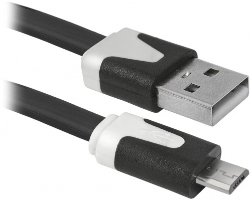 Кабель DEFENDER USB08-03P USB2.0, AM-MicroBM, 1м, черный (1/500) (87475) фото 3