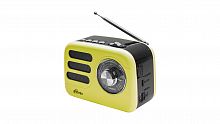 Радиоприемник трёхдиапазонный RITMIX RPR-033 LEMON, Bluetooth v.5.3, USB флэш/microSD, MP3, вход USB Type-C, лимонный(1/30) (80004175)