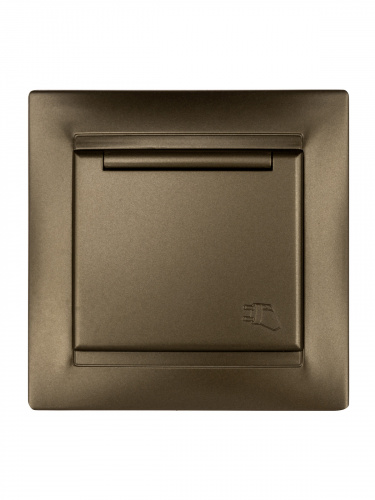 Розетка 2П+З 16А 250В IP44 с защ. шт. с крышкой бронза "Лама" (10/120) TDM (SQ1815-0714) фото 4 Розетка 2П+З 16А 250В IP44 с защ. шт. с крышкой бронза "Лама" (10/120) TDM (SQ1815-0714) фото 4