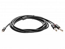 Кабель-адаптер 3.5ST(M)/2X6.35 ST(M), 3м, Telecom PRO <TAV6168-3M> (1/100)