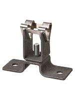 Держатель для гориз. и верт. поверхностей, стал. Фикс. для прута Ø8 мм, высота 45 мм, гор. цинк. TDM (1/100) (SQ2402-3221)