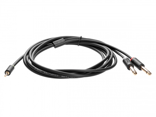 Кабель-адаптер 3.5ST(M)/2X6.35 ST(M), 3м, Telecom PRO <TAV6168-3M> (1/100)