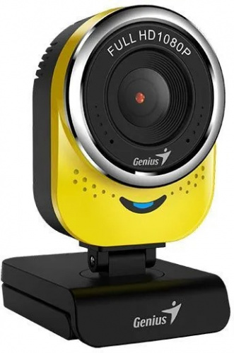 Веб-камера GENIUS QCam 6000, 1080P, Mpix (1920x1080) USB2.0 с микрофоном, желтый (1/20) (32200002409) фото 2