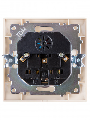 Розетка 2П+З 16А 250В + 2 USB порта 2,1А 5В сл.кость с/у, "Лама" (1/96) TDM (SQ1815-0142) фото 3