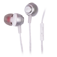 Проводные внутриканальные наушники RITMIX RH-150M шнур 1,2 м, серебро (1/200) (15119157)