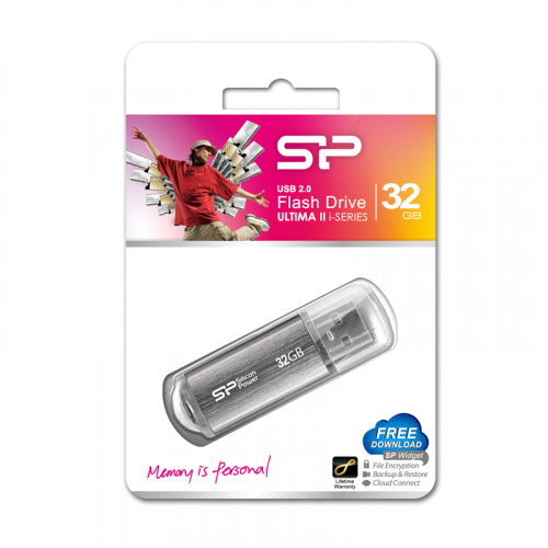 Флеш-накопитель USB  32GB  Silicon Power  Ultima II  серебро (SP032GBUF2M01V1S) фото 7