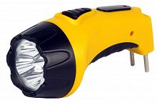 Фонарь SMARTBUY SBF-84-Y аккумуляторный, 4LED, аккум. 4V 0.5Ah, прямая ЗУ от 220В, желтый (1/60/120)