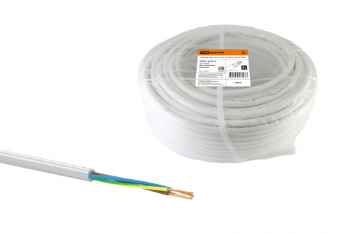Провод TDM ПВС 4х0,75 ГОСТ (100м), белый (SQ0118-0133)
