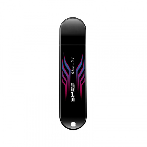 Флеш-накопитель USB 3.0  64GB  Silicon Power  Blaze B10, термочувствительный корпус, черный (SP064GBUF3B10V1B) фото 7