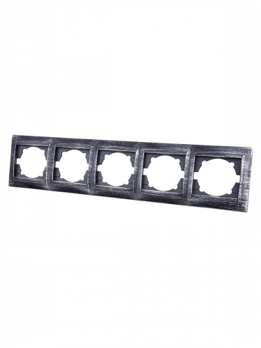 Рамка 5-ти постовая горизонтальная старинное серебро с/у, "Лама" (1/10) TDM (SQ1815-0687) фото 5 Рамка 5-ти постовая горизонтальная старинное серебро с/у, "Лама" (1/10) TDM (SQ1815-0687) фото 5