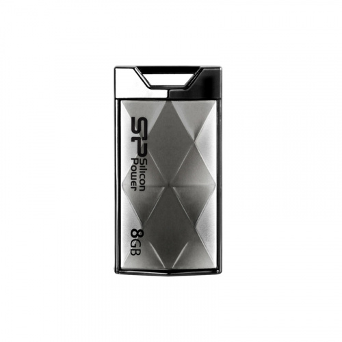 Флеш-накопитель яUSB  8GB  Silicon Power  Touch 850  титан (SP008GBUF2850V1T) фото 2