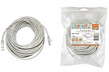 Патч-корд TDM народный U/UTP Cat 5e 4PR 24AWG PVC, литой 15 м, серый (1/30) (SQ0115-0009)