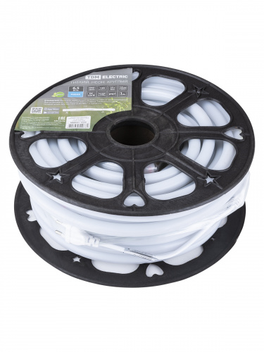 Неон гибкий TDM круглый SMD2835-120 LED/м-220 В-6,5 Вт/м-IP67-синий (25м) (1/1/25) (SQ0331-1522)
