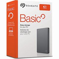 Внешний HDD  Seagate  1 TB  Basic чёрный, 2.5", USB 3.0 (STJL1000400)