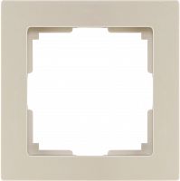 Рамка SMARTBUY 1-местная пластик бежевая "Нептун" (SBE-06i-Plastic-FR-1) (1/100)