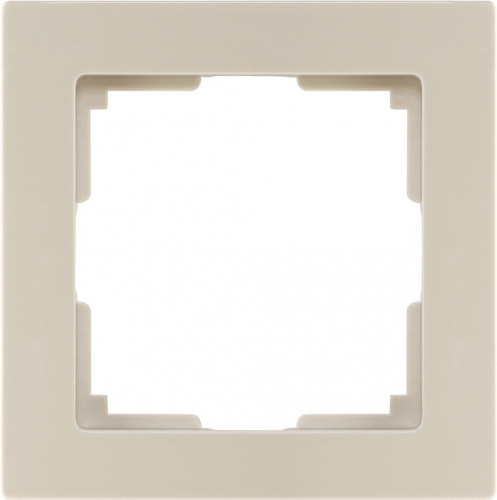 Рамка SMARTBUY 1-местная пластик бежевая "Нептун" (SBE-06i-Plastic-FR-1) (1/100)