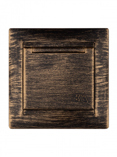 Розетка 2П+З 16А 250В IP44 с защ. шт. с крышкой старинная бронза с/у, "Лама" (1/10) TDM (SQ1815-0755) фото 4 Розетка 2П+З 16А 250В IP44 с защ. шт. с крышкой старинная бронза с/у, "Лама" (1/10) TDM (SQ1815-0755) фото 4