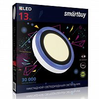 Светильник светодиодный SMARTBUY SBL1-DLB-13-3K-B-IP20, с синей подсветкой